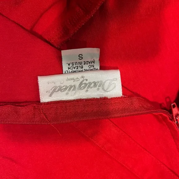 Rare NWOT Dixiefried Red Glamour Girl Vixen Vamp Top S - Picture 3 of 5